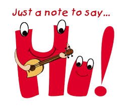 Just A Note To Say.... Hi